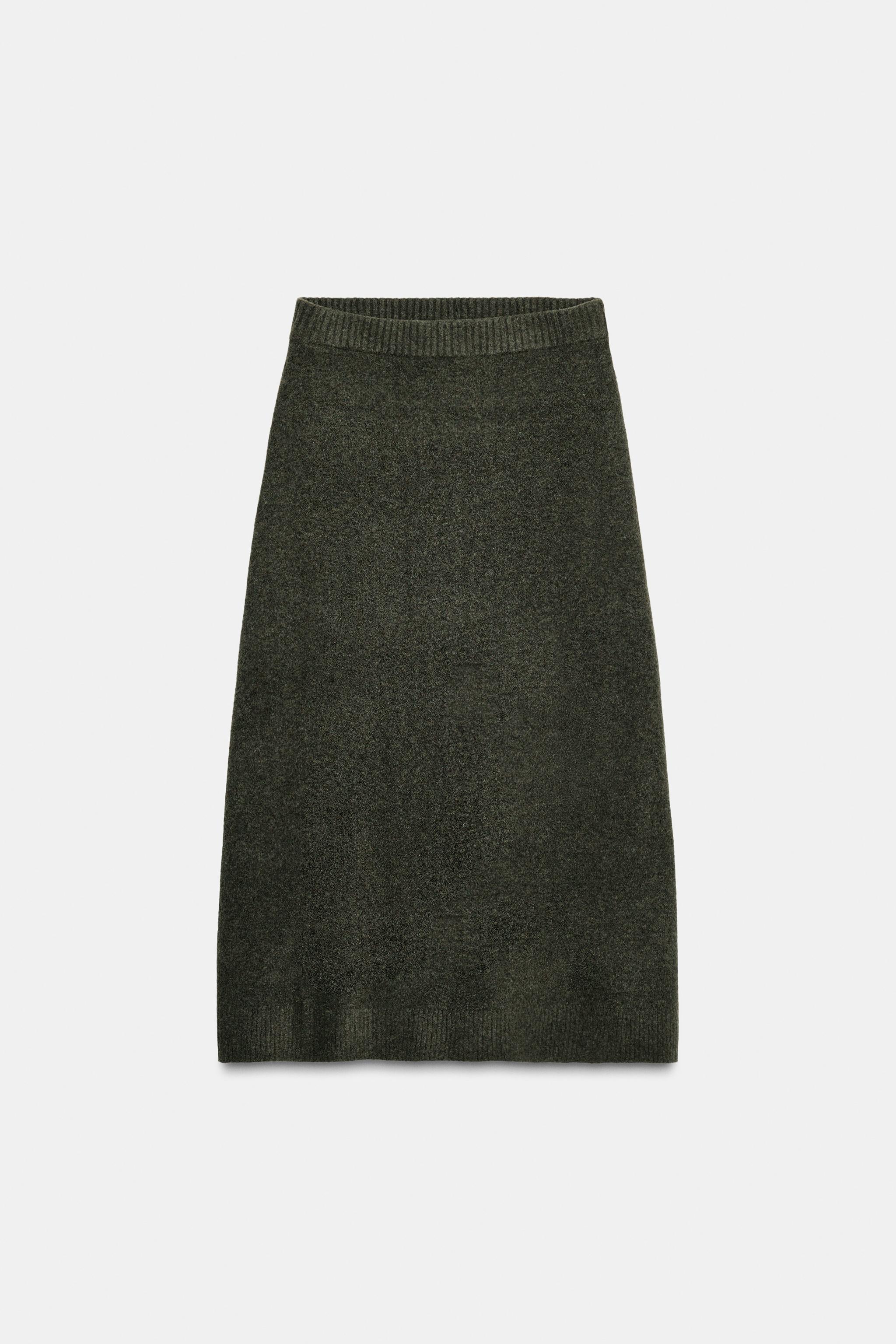 SOFT-TOUCH KNIT MIDI SKIRT